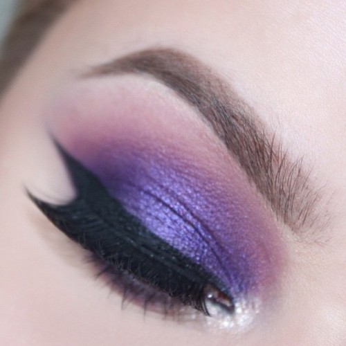 Royal purple by MUA: makeupbyemma featuring her Wild Child Baked Eyeshadow Palette: bit.ly/ZW