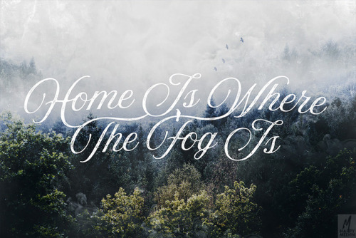 Home Is Where The Fog Is…always.Latest of my more artsy works ready in my @etsy shop -> HE