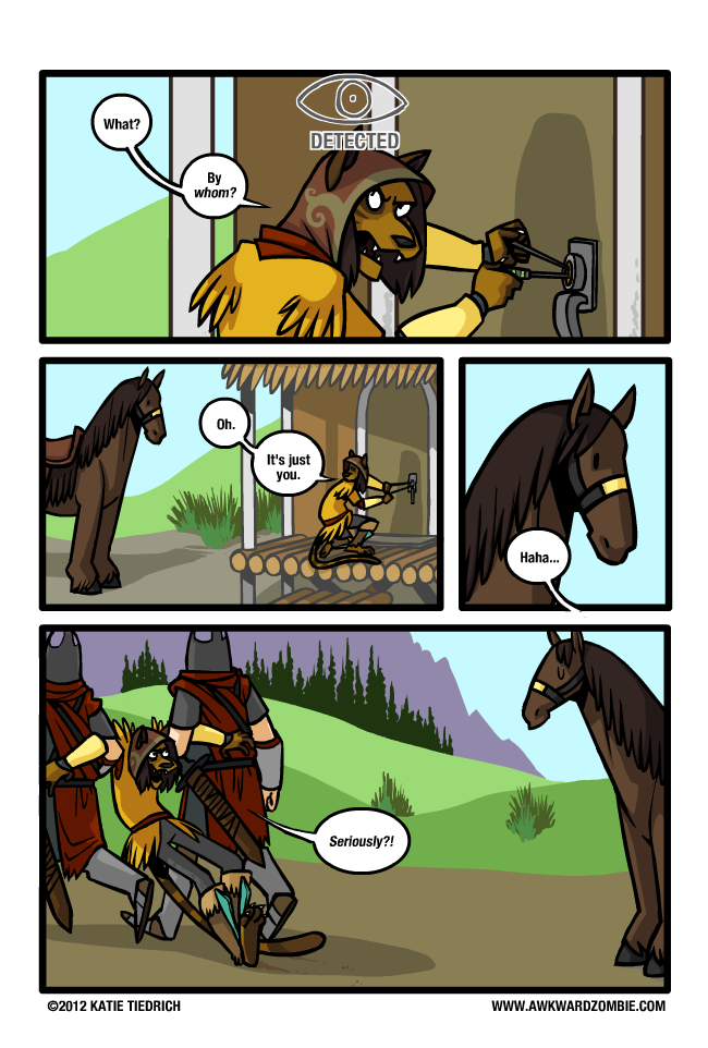 dalishcookie:  birb-bian:  primordyaforever:  cartoonishquest:  Skyrim logic.  