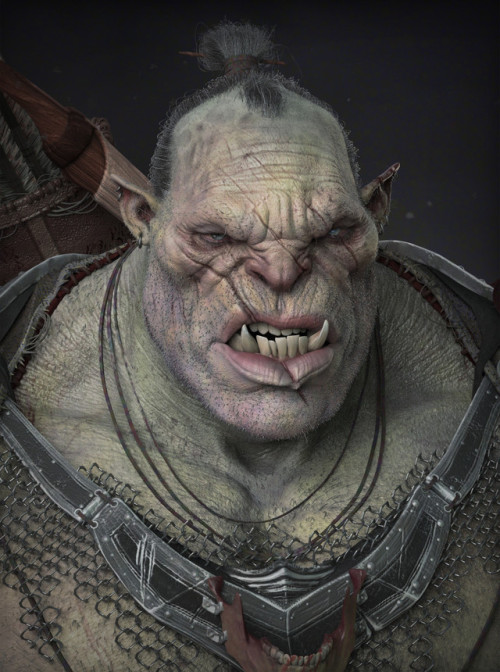 quarkmaster:    Orc hunter and his hawk    John Newell    This is your husbando now. That sulky bishi you were crushing on? He means nothing, when you thinking of you find yourself comparing to this massive chubby Orc, and find the bishi wanting. This