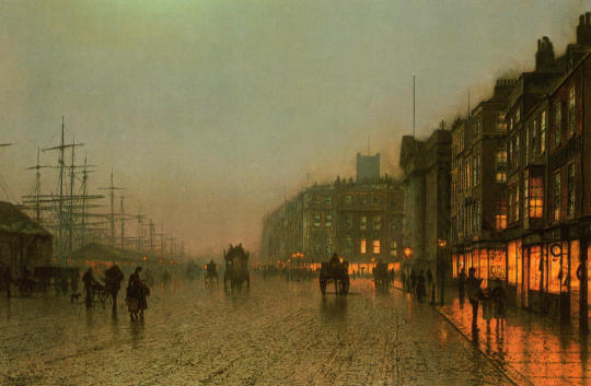 Liverpool from Wapping, 1875, John Atkinson Grimshaw