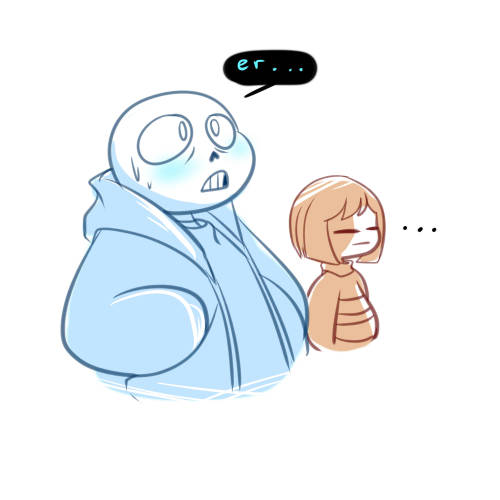 renrink: frisk sniffs your bs sans BONUS: