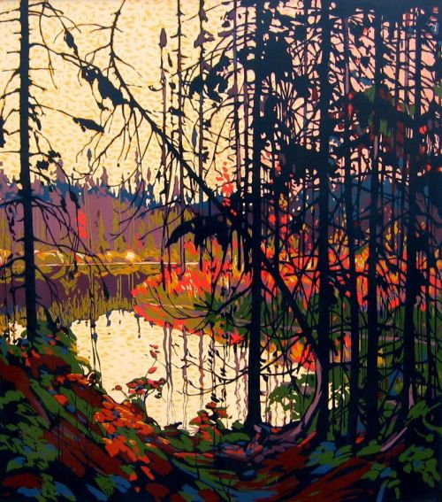 Tom Thomson (Canada, 1877-1917) "Northern River"