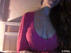 shooting-myself:  beautifully shaped boobies on that cam girl!