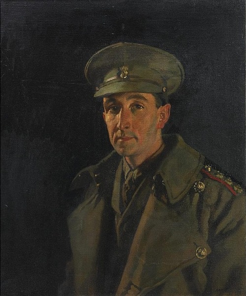 william-orpen: Portrait of Captain Wood of the Royal Inniskilling Fusiliers, 1919, William Orpen