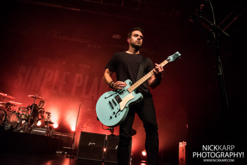 Simple Plan at Playstation Theater in NYC on 3/10/17.www.nickkarp.com