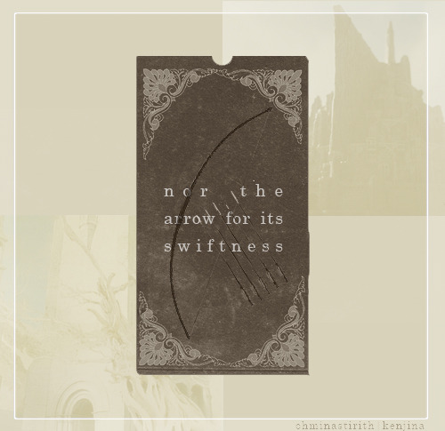 ohminastirith:lotr meme: five quotes (1/5)↳ “I do not love the bright sword for its 
