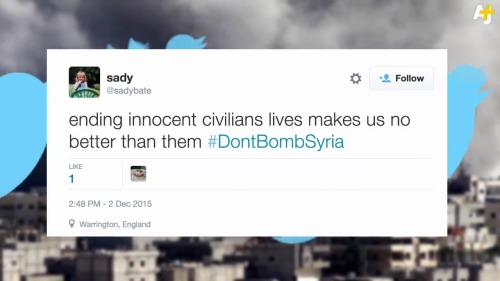 from-palestine:    Governments starting wars for “the good of the people” while a majority are against it. “Trying to kill terrorist while killing innocent civilians makes you a terrorist. You cannot make the loss of innocent lives just collateral