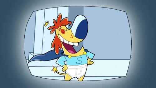 I know not everybody likes Sparky, but I do. In the first episode he’s in, Fairly OddPet, he dresses up as a super hero. Though, instead of wearing regular superhero tights, he opts for a pair of tighty whities instead. Not that I’m complaining. Hehehe