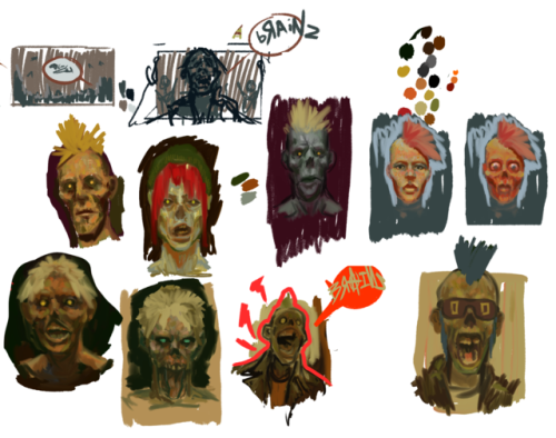 heres some more zombies and stuff i did when i was fleshing out ideas for THE ANTI-CAPITALIST ZOMBIE