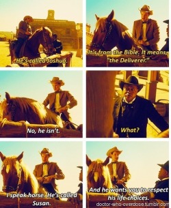 doctor-who-overdose:  A Madman and His HorseClick for the best DoctorWho tumblr ever. 