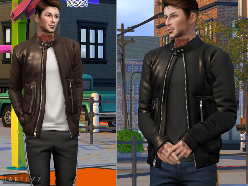 Darte77 Racer Leather Jacket Early Access 8 Swatches Base Game