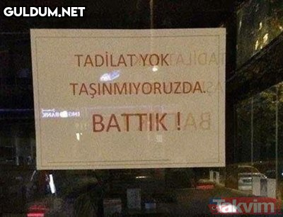 TADILAT YOK...