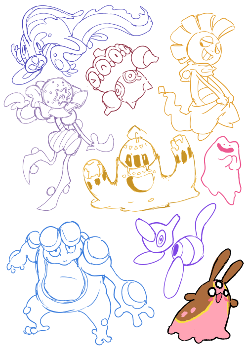 palossssssand: late night pokemon doodles!