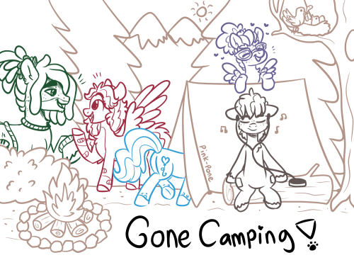 pink-pone: I’ll be gone for a week, doing something I absolutely love!! Camping! :D so no post
