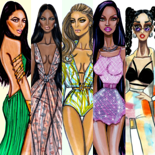 surra-de-bunda:Lilith in Leo: Aaliyah, Naomi Campbell, Jennifer Lopez, Rihanna & Fka Twigs(illus