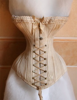 lucy-corsetry: highvictoriana:  “Pretty’s Patent Adjustable” corset, 1877.  Fascinating!  