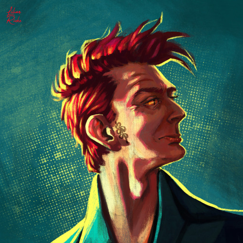 A rad (red? Ha!) lad! And my first painting this year, I hope you enjoy! Inspired by Oingo Boingo&rs