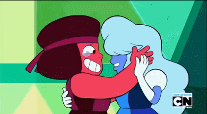 whatwouldtheindiansdo:  30 day SU meme: OTPs [¾] - Ruby/Sapphire“I’ve never had three eyes before…”“I’ve never had more than one! It was nice…”