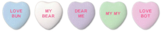 Candy Heart messages written by a neural network