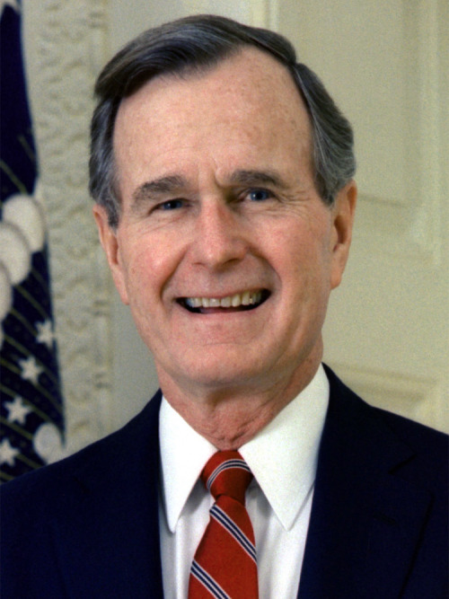 pull-me-from-the-gallows:George H.W. Bush, our 41st president, shaved his head earlier this week in 
