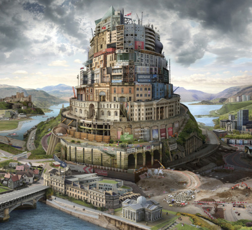 Emily Allchurch (click to enlarge)1. Ghost Towers (after Piranesi)2. Babel Britain (after Verhaecht)