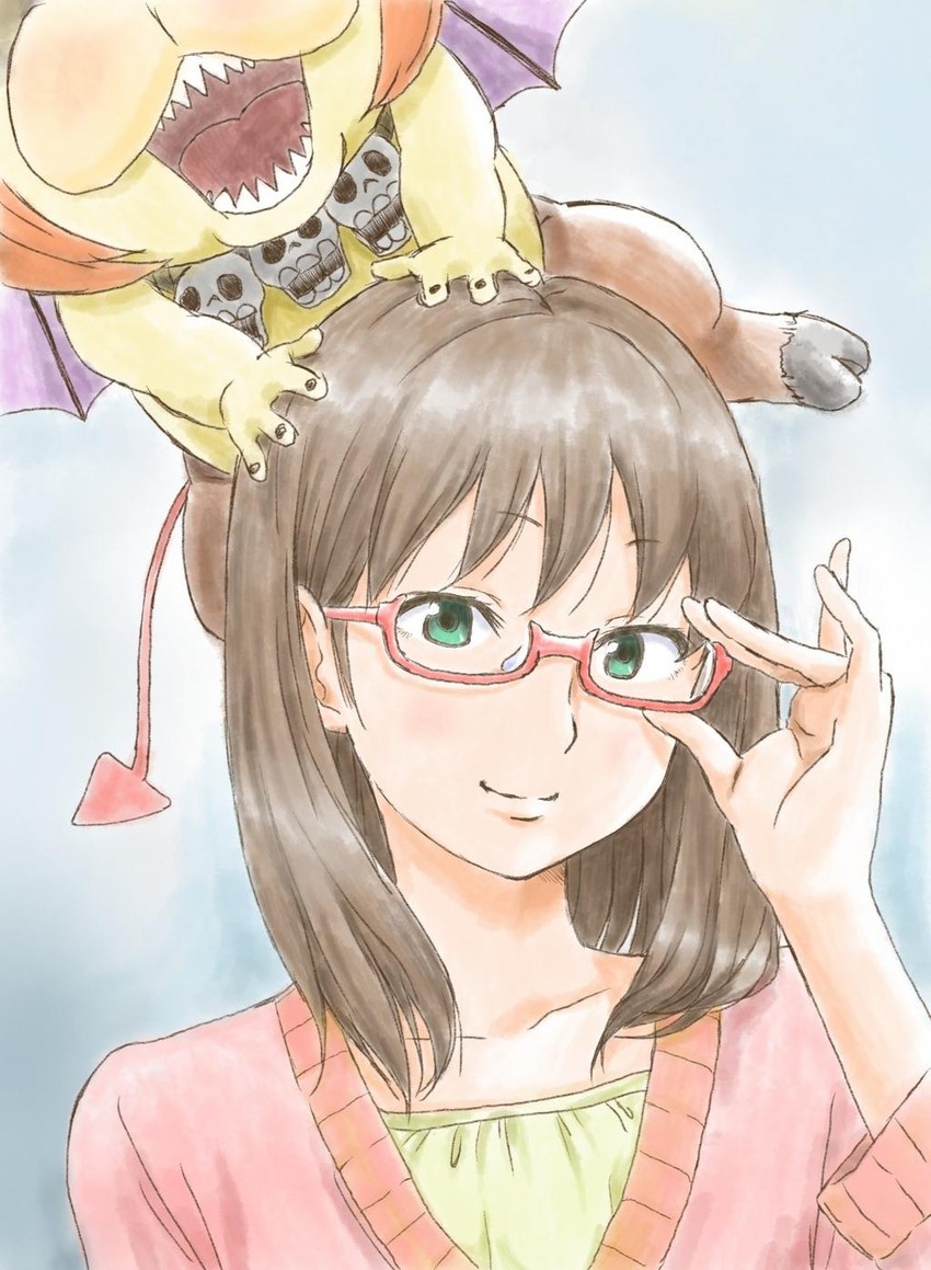 azazel and sakuma rinko (yondemasuyo azazel-san) drawn by taniguchi jun’ichirou