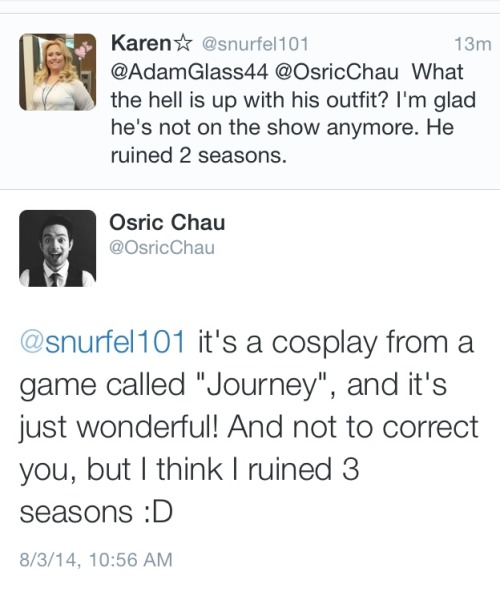 the-prophet-angel:Sassy Osric strikes