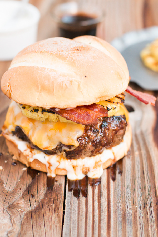 sweethoney3:  Teriyaki Pina Colada Burger (by Oh Sweet Basil)  Mercy.