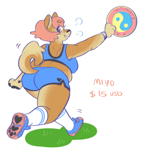 this is miyo!! shes a shiba-inu who loves ultimate frisbee and being active in general! other facts 