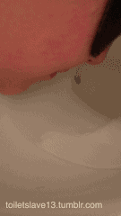 toiletslave13:  Daddy bound me to a toilet, drenched me in his piss, made me lap