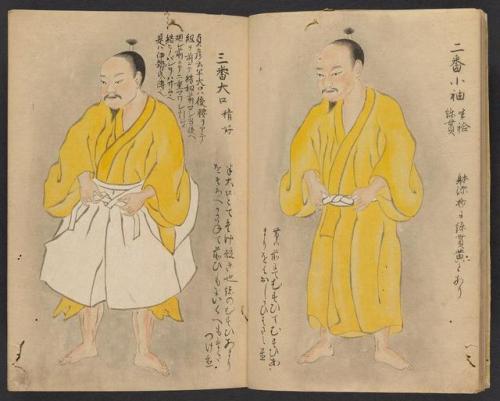 smithsonianlibraries: Dress for the job you want. Yoshiie Ason yoroi chakuyōzu 義家朝臣鎧着用次第 by Sadatak