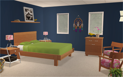 Mini Advent Calendar 2014 Gift 5: Boston Bedroom Conversion + Add-ons Download credits: Mango-Sims (