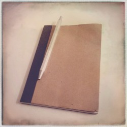 realworldedc:  Much quicker to jot down story ideas than to type them into my iPhone. My A6 Line Sheet Notebook and an Aluminium Propelling Pencil 0.5mm. Both from MUJI.