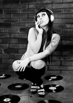 Girls with Vinyl Records