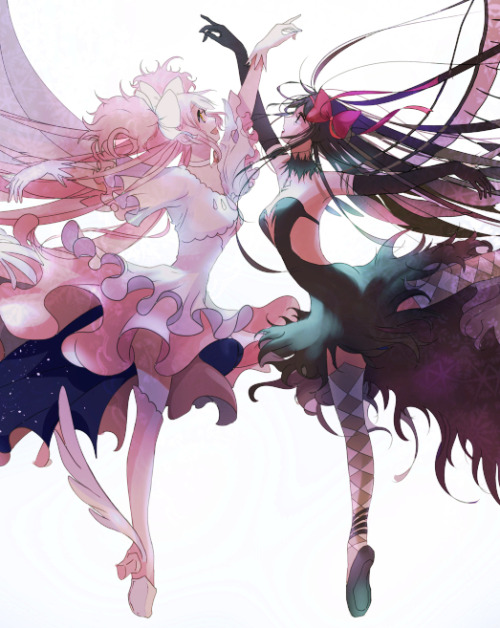 animexfavorites:君の銀の庭へ ☆ Mahou Shoujo Madoka | みなみうみ [pixiv] 