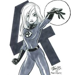 Tombancroft1:  Today’s #Inktober “Classic Marvel” Themed Character Is Sue Storm