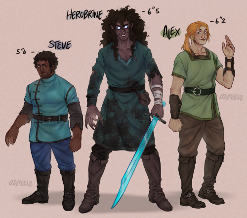 The Big Three!! I Finally Have A Ref Sheet For How I Like To Draw Them.