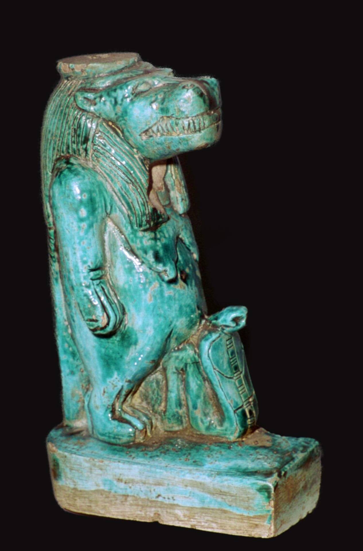 Dido, Queen of Carthage • egypt-museum: Blue glazed steatite figure of...