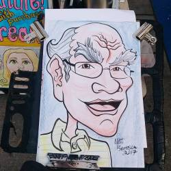 Doing caricatures at Dairy Delight! Ice cream