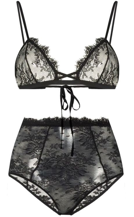 Kiki de Montparnasse | Jolie • back-tie closure bra + high waist knickers