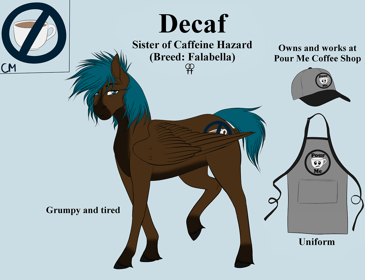 askcaffeinehazard:Re-uploading Decaf’s reference~ Grumpycute! =w=