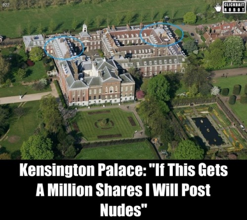 clickbaitrobot:Kensington Palace: “If This Gets A Million Shares I Will Post Nudes”