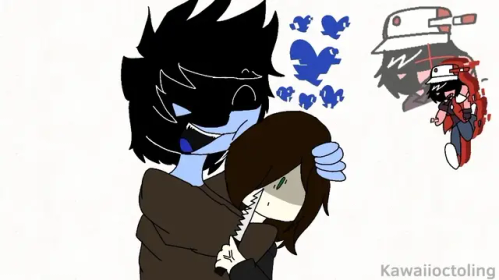 I Drew The Stinky Blue Mans Hehehehehehehehe >:3