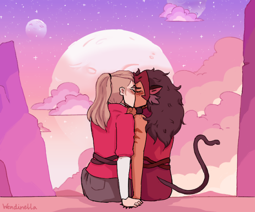 heartofmara: wendinella:catradora week day 7: childhood memories / future wishes [Image Description: