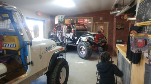 Visit to Orange County Jeep Works to get my rear upper shock towers replaced. Awesome place. Mike an