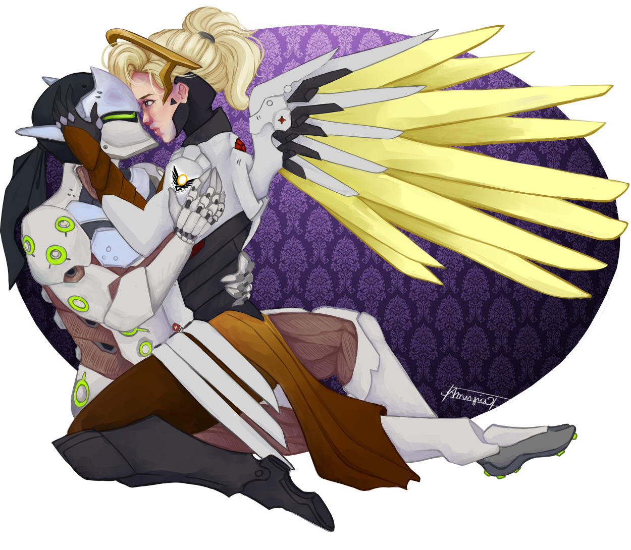 The Gency Library — numirya: Genji and Mercy, because Why not? It...