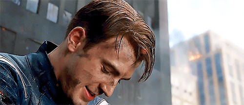 caps-bucky:Steve Rogers + Smiling