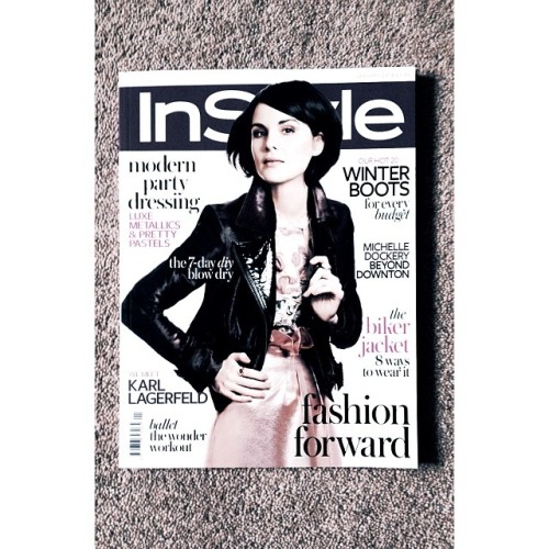 Michelle Dockery InStyle UK January 2014 cover [x]