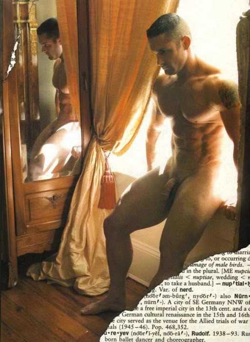 nakedpicturesofyourdad:Rob Kreider in a really odd Playgirl spread from some time